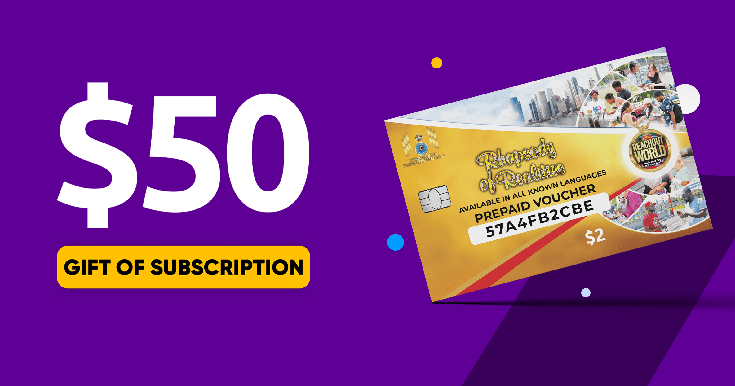 Gift a subscription for $50