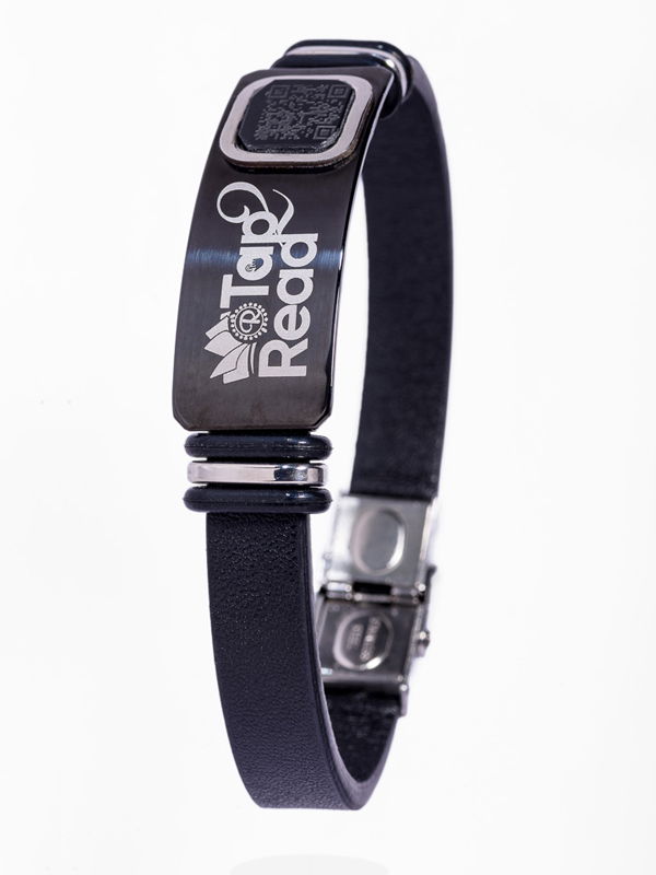 Tap 2 Read Premium Wristband – Black Steel Edition