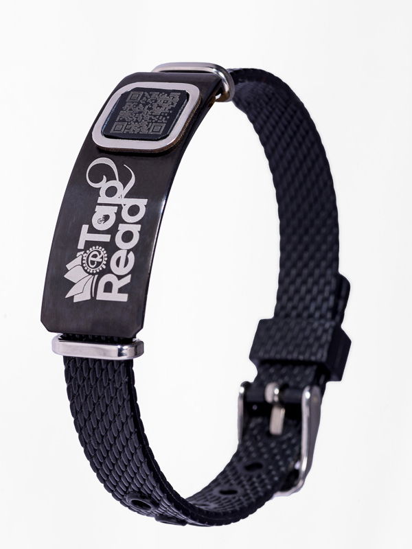 Tap 2 Read Premium Wristband – Black Steel Edition